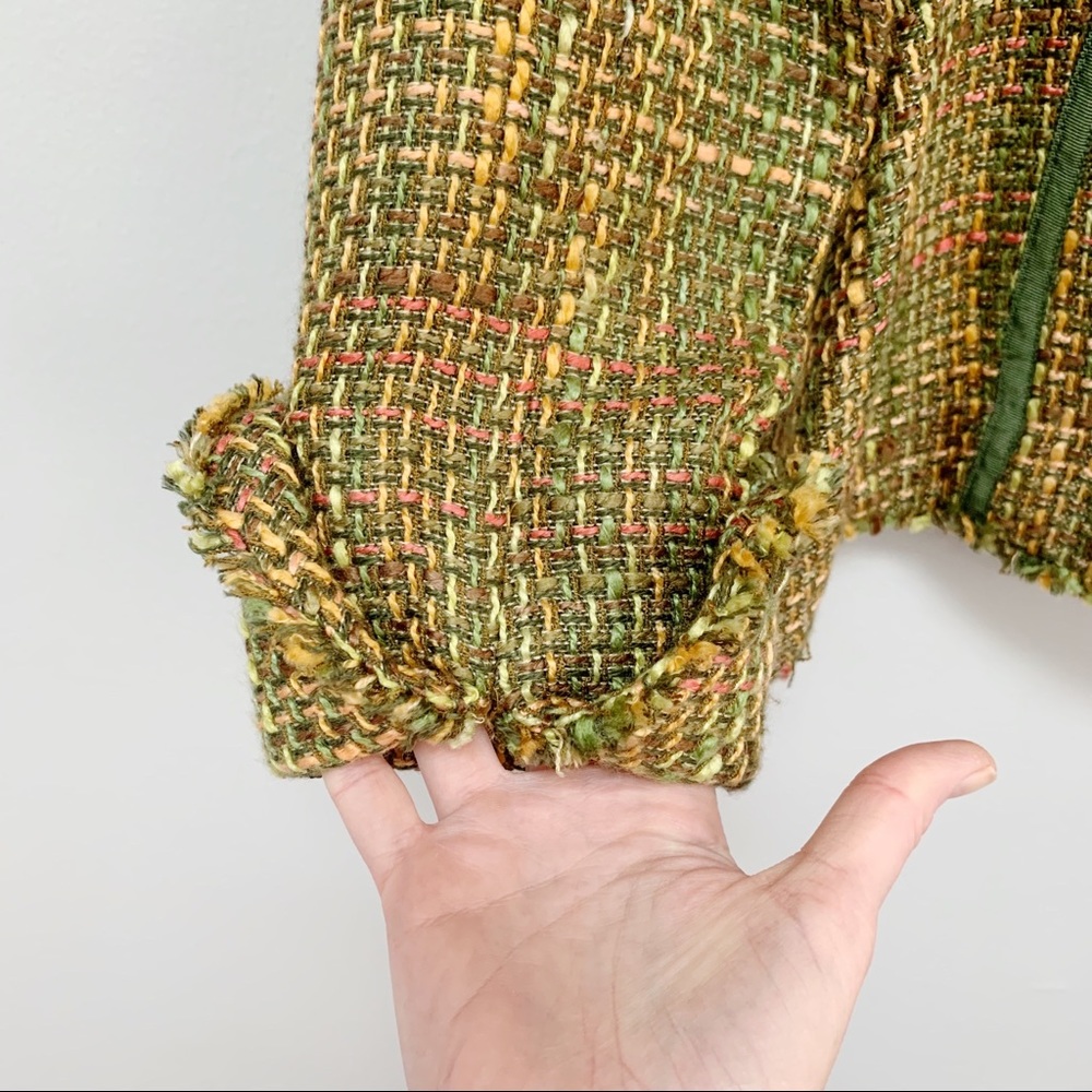 True Meaning Tweed Boucle Blazer Jacket Gem